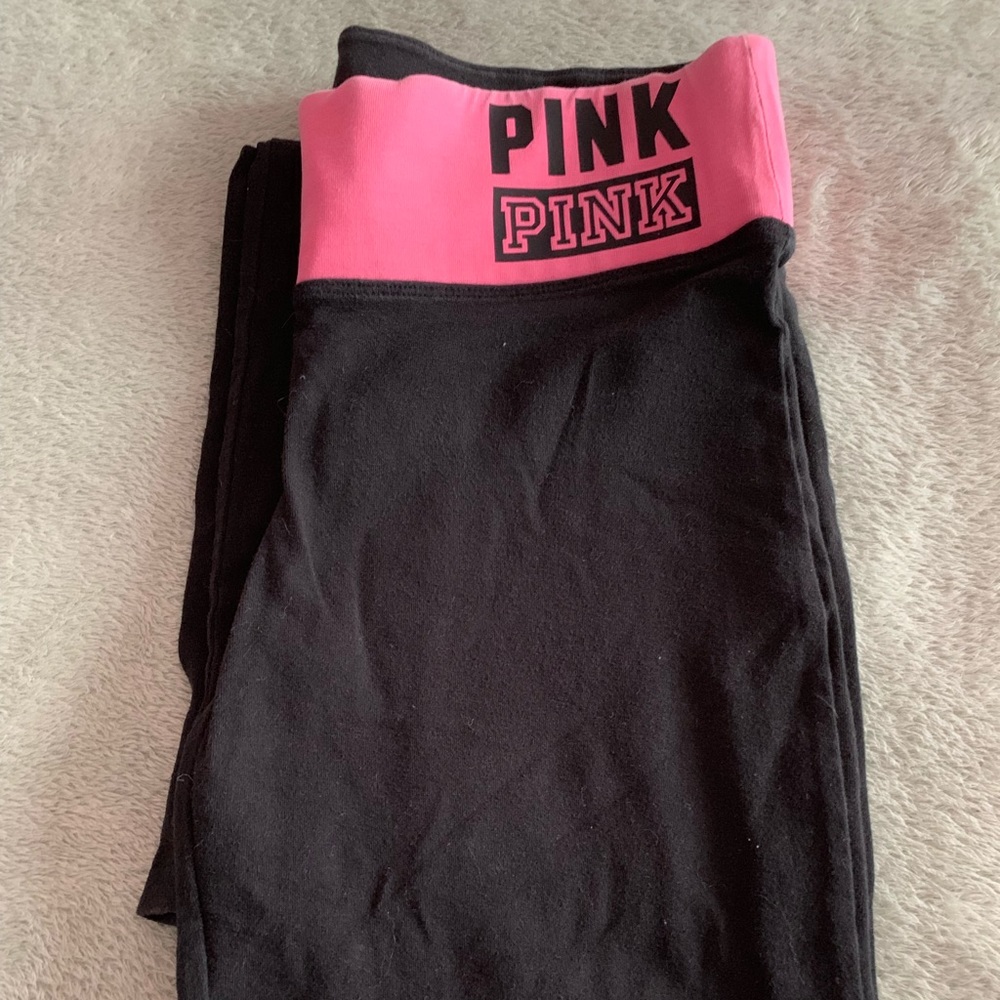 Pink yoga pants